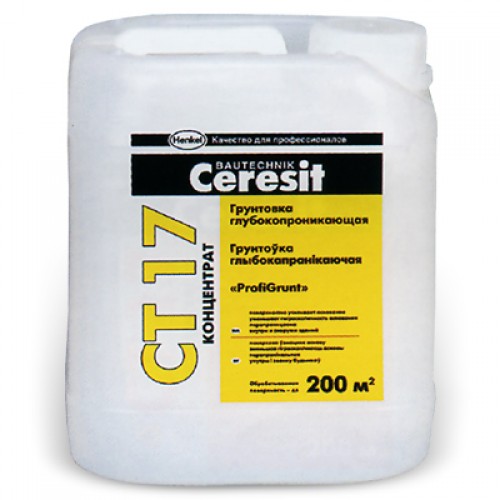 Грунт концентрат CERESIT CT 17 Profi Grunt, 10л 